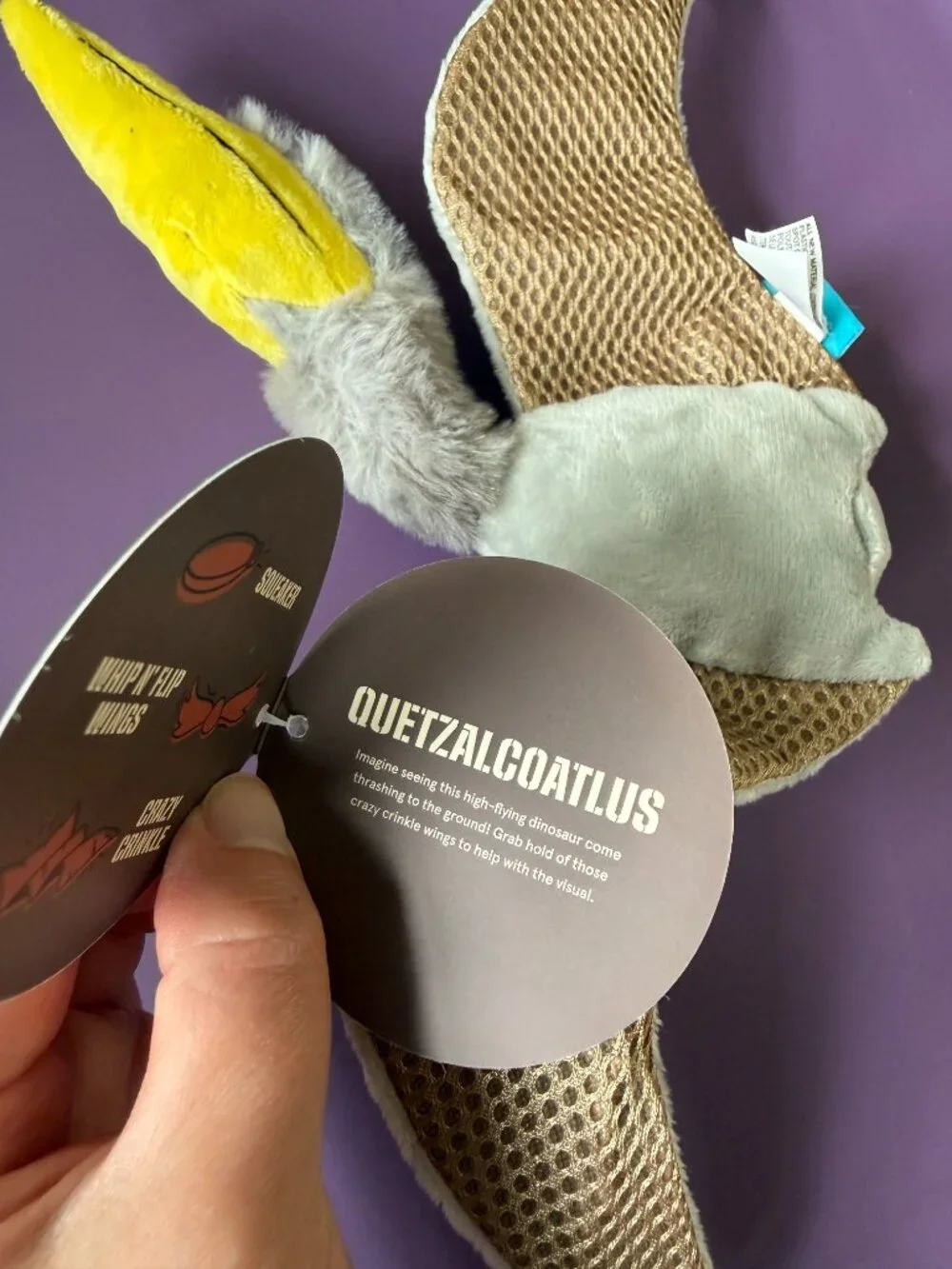 NWT! Bark | Quetzalcoatlus Dinosaur
